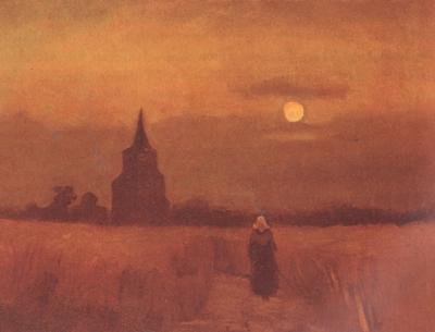 Vincent Van Gogh The Old Tower in the Fields (nn04) oil painting image